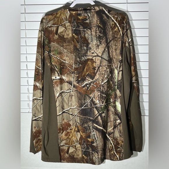 Realtree Camo LightWeight Hunting Pullover 1/4 Zip long Sleeve Mens 2XL - Picture 7 of 7